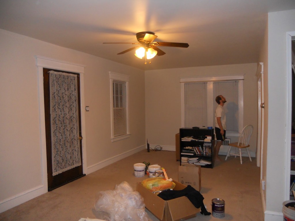 painting the living room