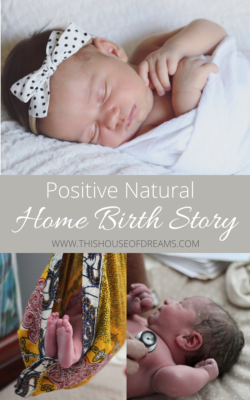 Positive Natural Home Birth Rainbow Baby Short Labor