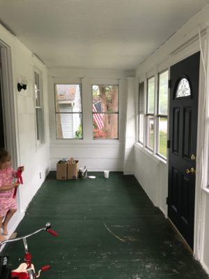enclosed front porch before update