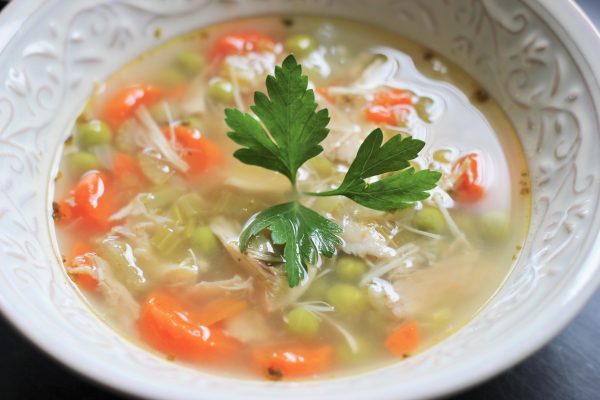 Chicken vegetable soup recipe that is super simple to make and very nourishing.
