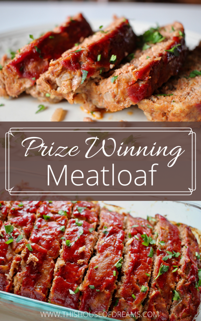 Prize Winning Meatloaf Recipe - a super easy dinner to make. Tasty, moist, GF, from scratch.