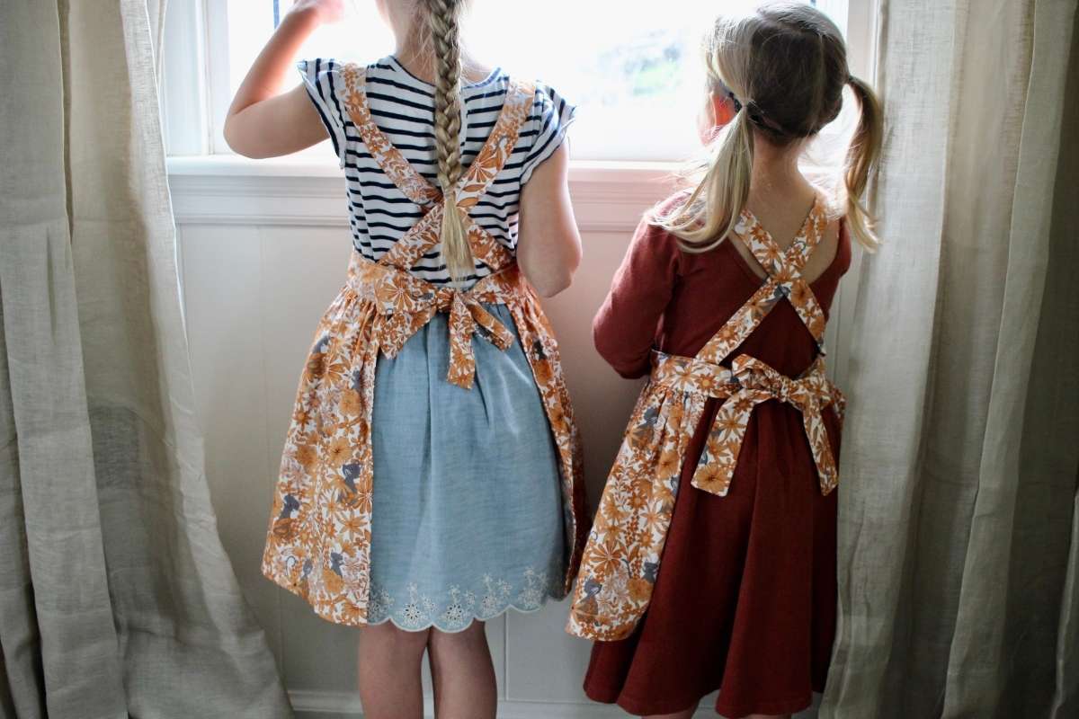 How to Sew a Little Girl's Pinafore Apron - This House of Dreams